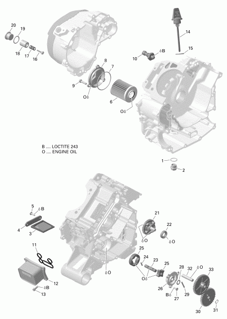    002 - Outlander 570 EFI - DPS_PRO - T3, 2019 - Engine Lubrication