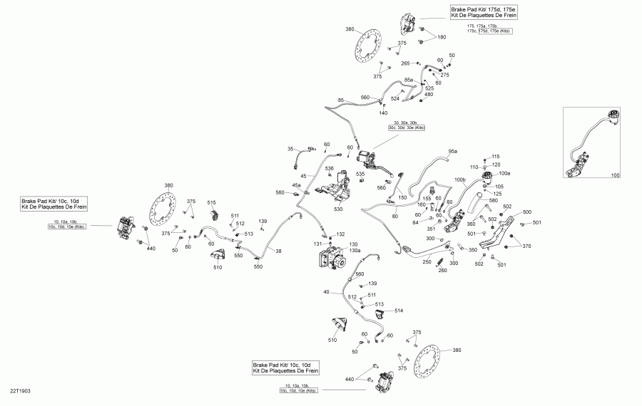    002 - Outlander 570 EFI - DPS_PRO - T3, 2019 - Brakes Dps