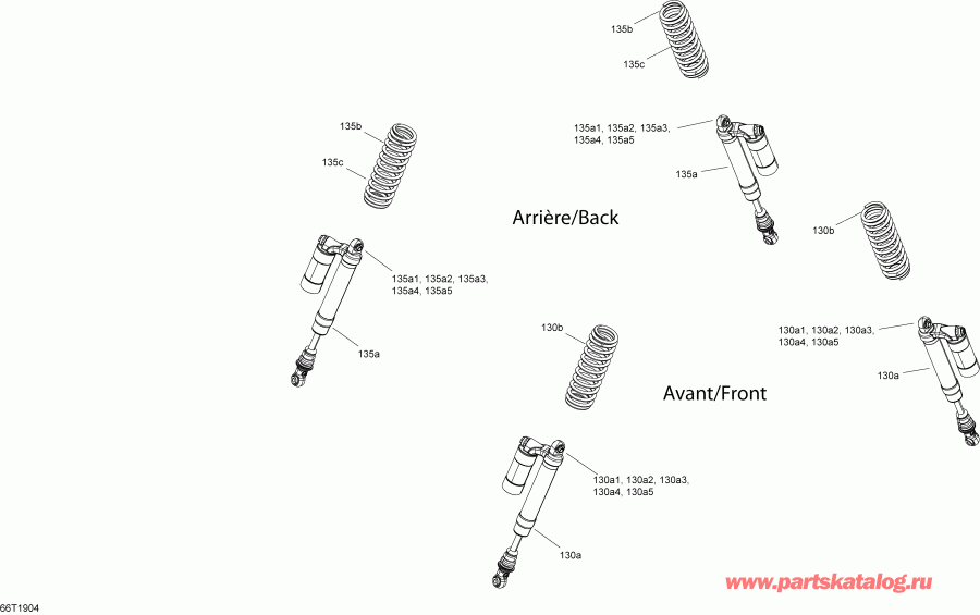   002 - Renegade 850 EFI - North America, 2019  - Shocks Xxc