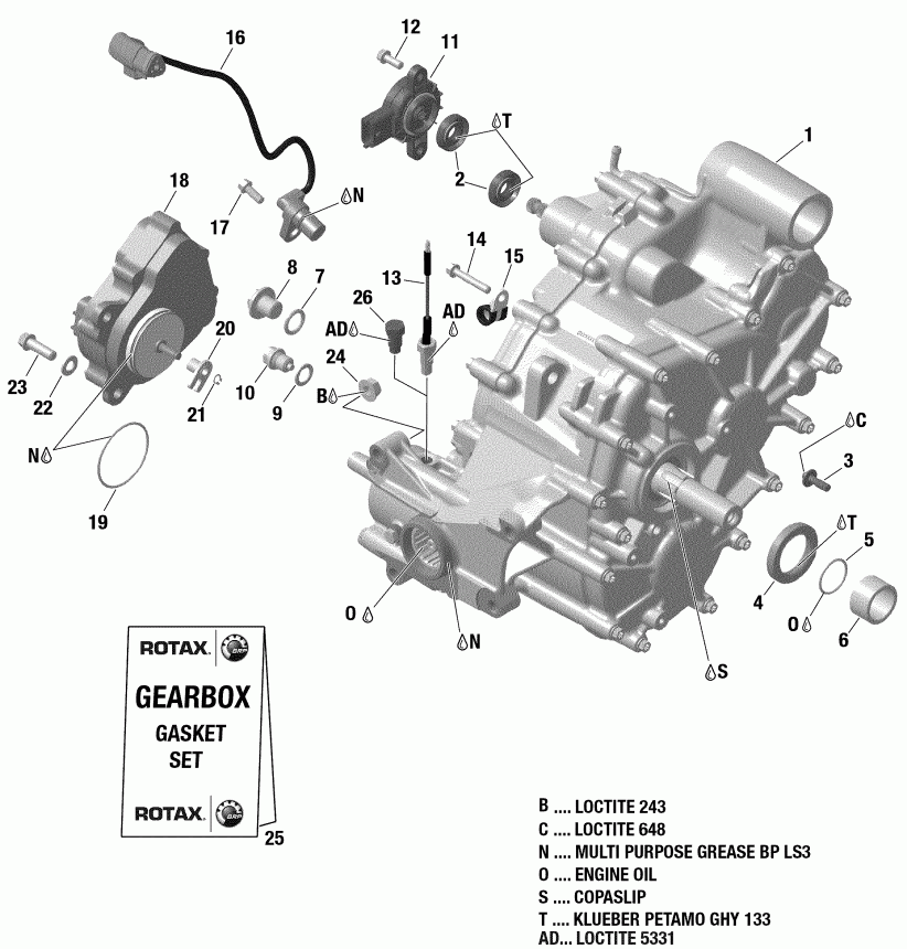 BRP ������ 003 - Outlander 1000R EFI - International - European Communities, 2019 - Gear Box And Components 420686565 Xxc