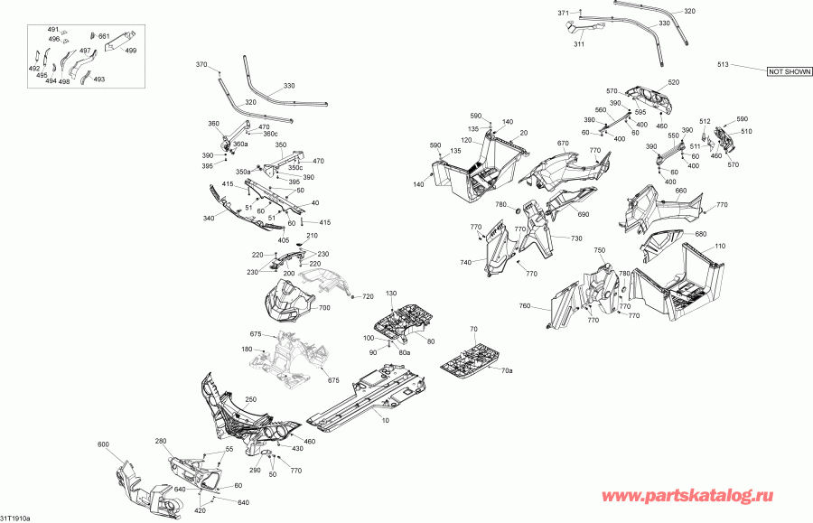 ����������  003 - Outlander 570 EFI - PRO NORDIC - T3, 2019 ������ - Body And Accessories Pro Nordic 3fkc