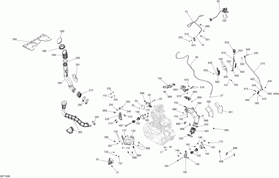  BRP 003 - Outlander MAX 650 EFI - T3, 2019 -  Outlander T3 650 Efi