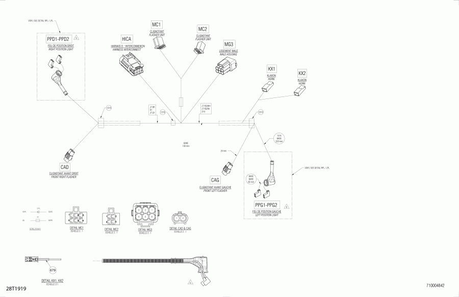 BRP 003 - Outlander MAX 650 EFI - T3, 2019  - Main   710004842