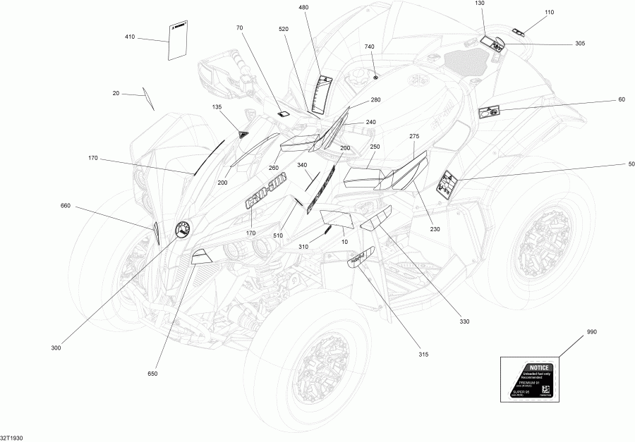 ATV  003 - Renegade 1000R EFI - International - European Communities, 2019  -  Xxc