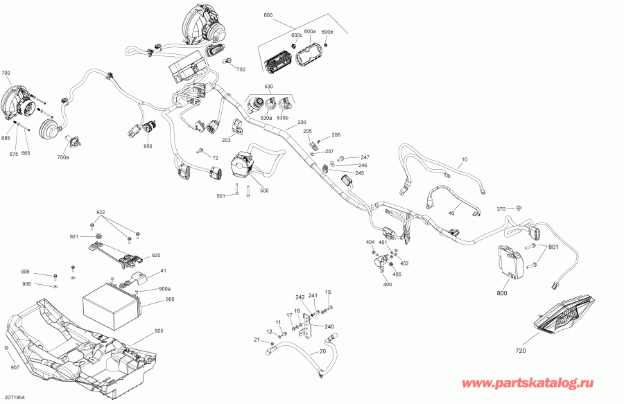 BRP 004 - Outlander 570 EFI - International - Non European Communities, 2019 ������ - Electrical 570 Efi Package Dps & Xmr