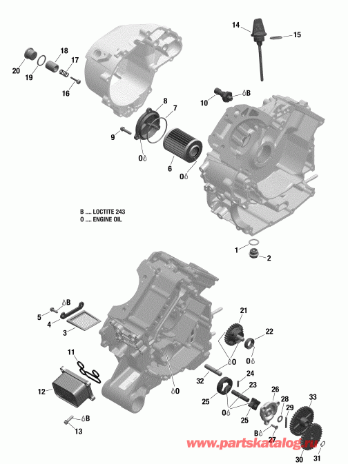 Bombardier 004 - Outlander MAX 1000 EFI - T3, 2019  - Engine Lubrication