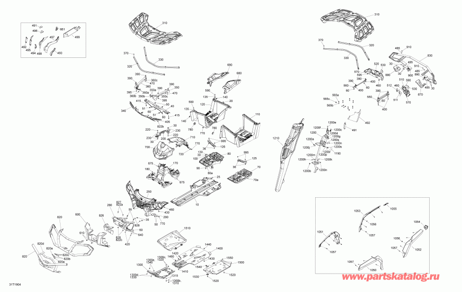 ������������ Bombardier ����������� 004 - Outlander MAX 650 EFI - North America, 2019 - Body And Accessories Outlander Max 650