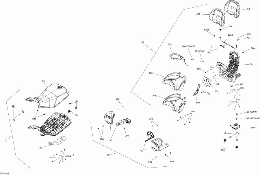 ATV BRP ����������� 004 - Outlander MAX 650 EFI - North America, 2019 - Seat