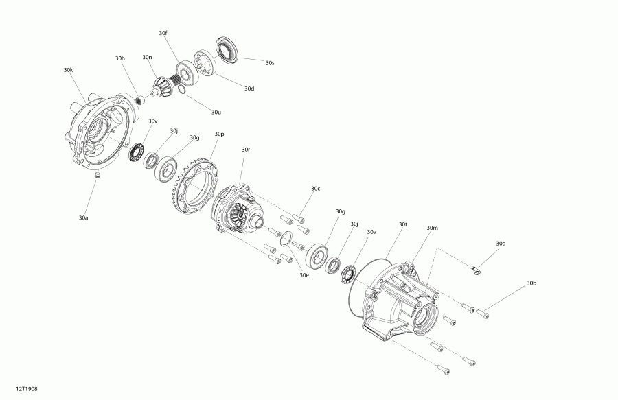����������  ����������� 005 - Outlander MAX 6X6 - 650 EFI - T3, 2019 - Front Drive Outlander 6x6 650 Efi Differential Parts