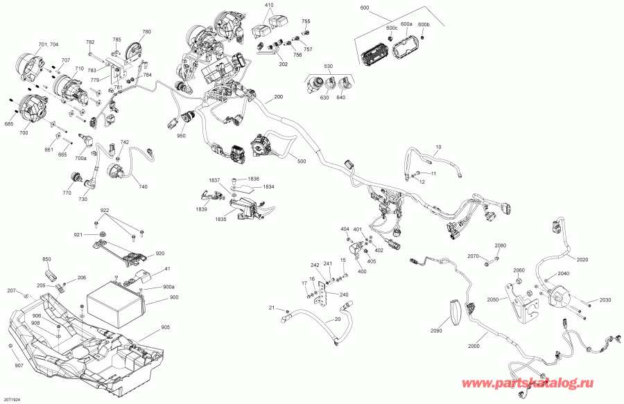 ATV  005 - Outlander MAX 6X6 - 650 EFI - T3, 2019 ������ - Electrical Outlander 6x6 650 Efi 1000 Efi Europe