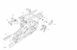 09-  Outlander Max 6x6 - 1000 Efi - Rear Parts 1 (09- Frame Outlander Max 6x6 - 1000 Efi - Rear Parts 1)