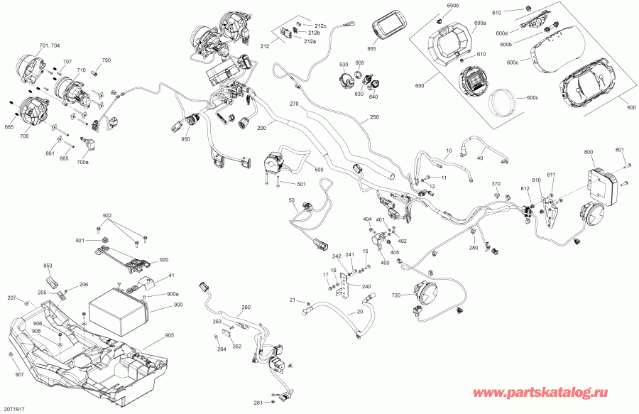 ���������� BRP 008 - Outlander MAX 1000R EFI - International - European Communities, 2019 - Electrical Outlander 1000r Efi Packages Xxc, Xtp, Xmr & Ltd