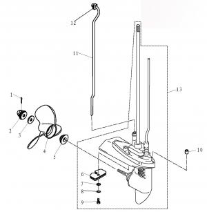      (Lower Housing and Drive Shaft System)