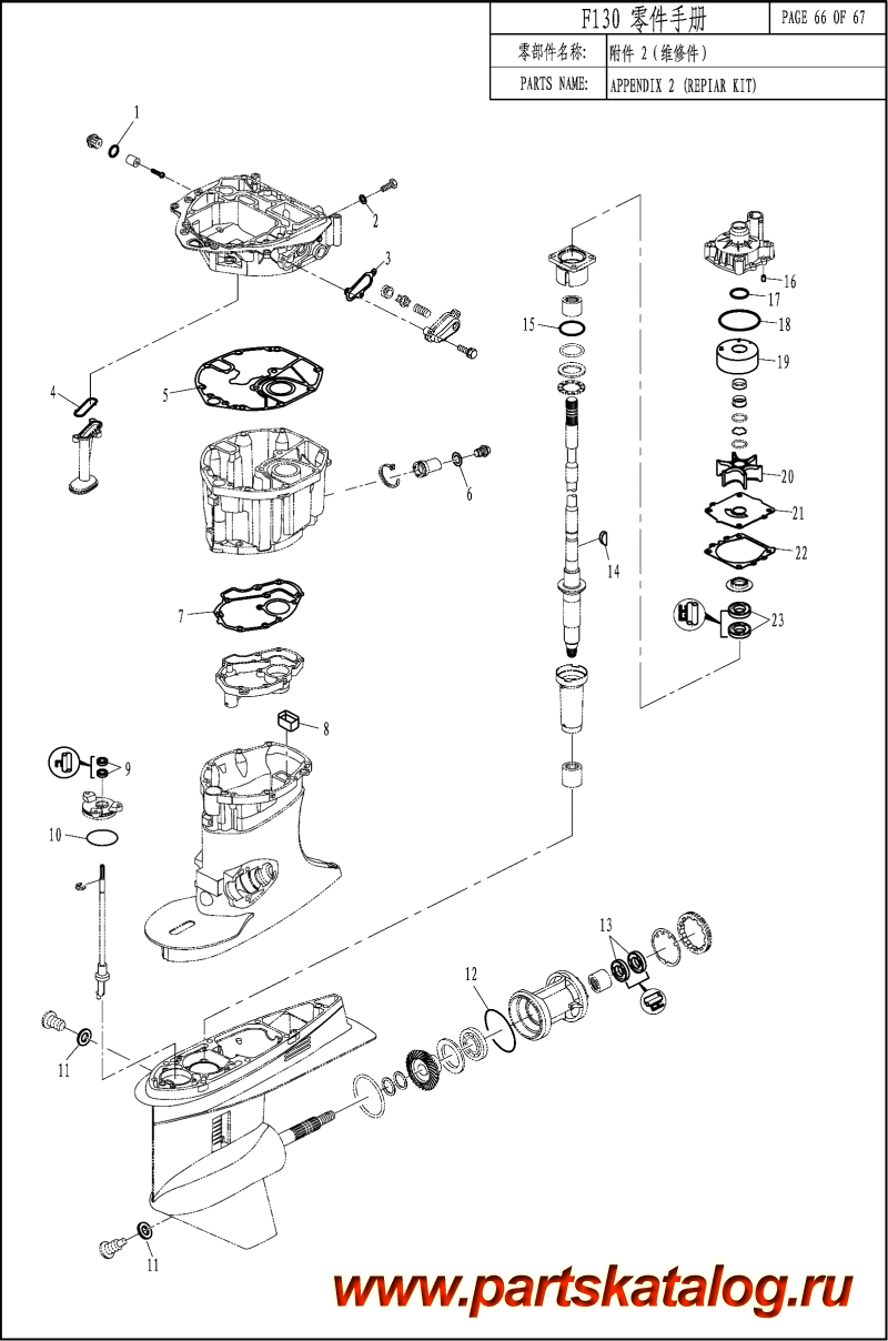  ,   , ,  F130 EFI APPENDIX 2 (REPAIR KIT) - APPENDIX 2 ( )