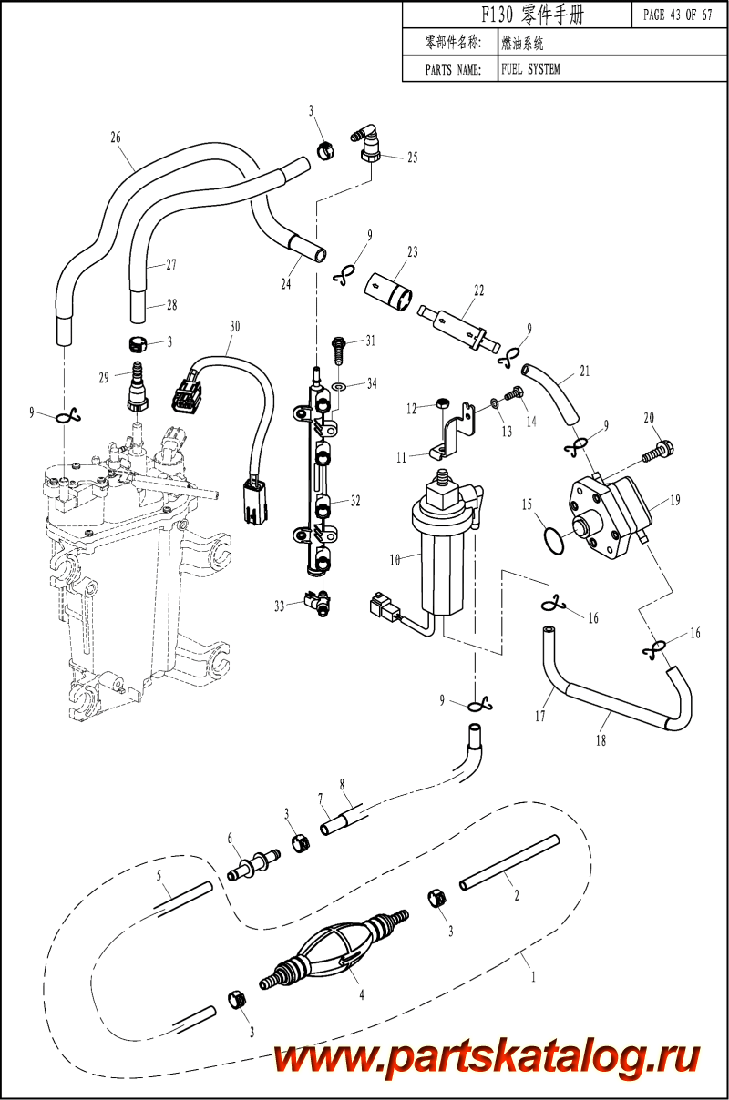  ,   , PARSUN,  F130 EFI FUEL SYSTEM -  