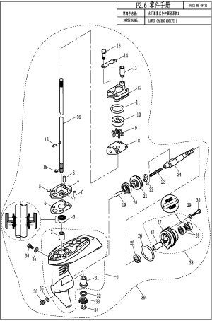 LOWER CASING &  DRIVE 1 (   1)