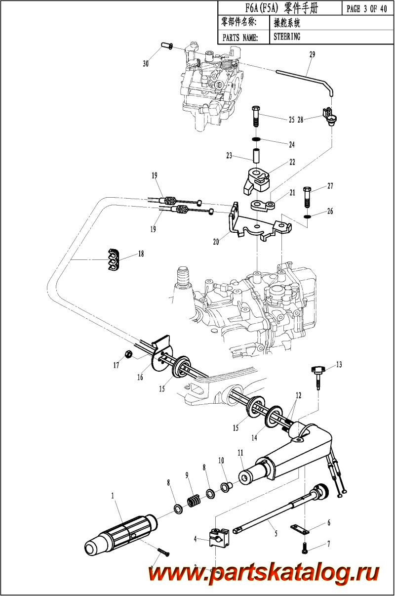  ,   , Parsun,  F5A STEERING -  