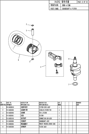 CRANKSHAFT & PISTON (  )