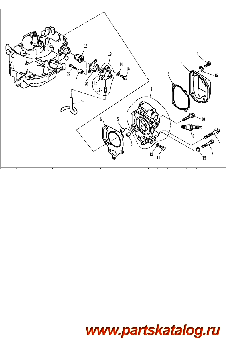  ,   , Parsun,  F5BMS  &   2 - CYLINDER & CRANKCASE 2