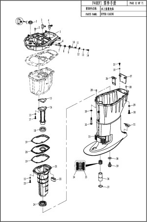 UPPER CASING ( )