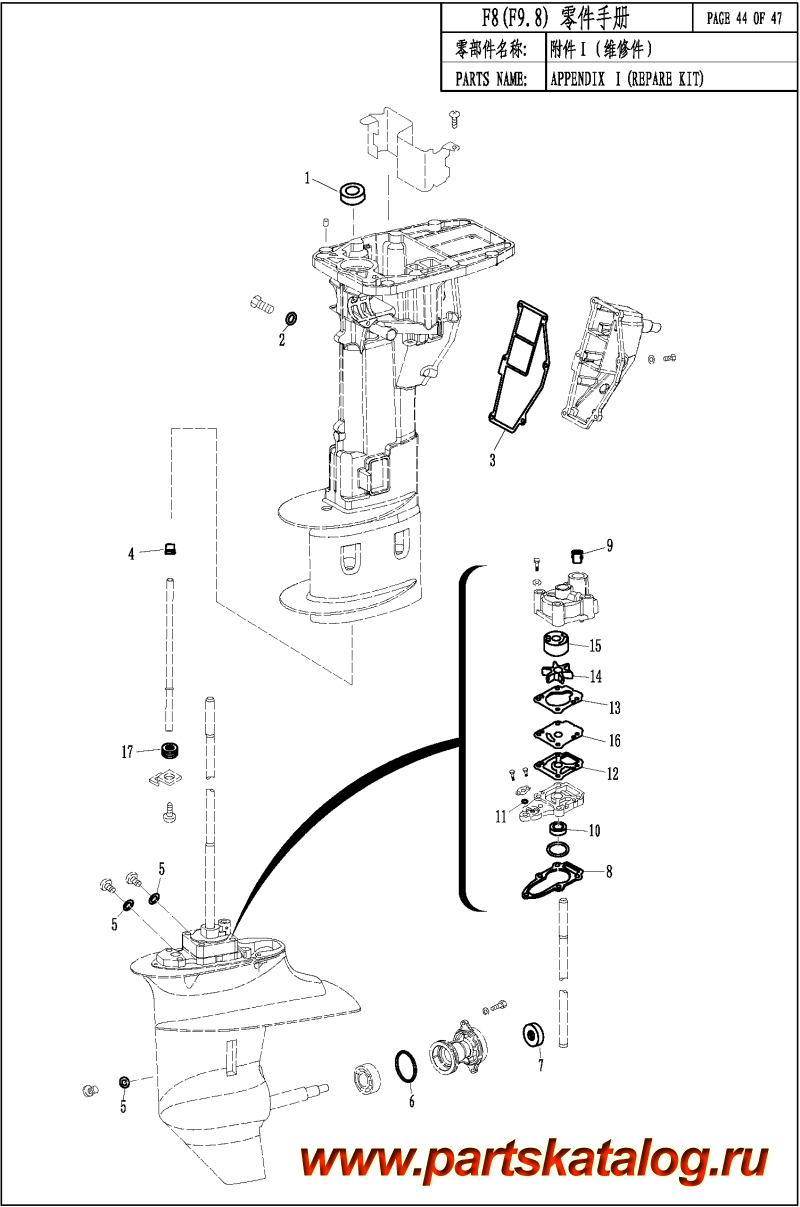   , , Parsun,  F9.8 APPENDIX I (REPAIR KIT) / APPENDIX I ( )