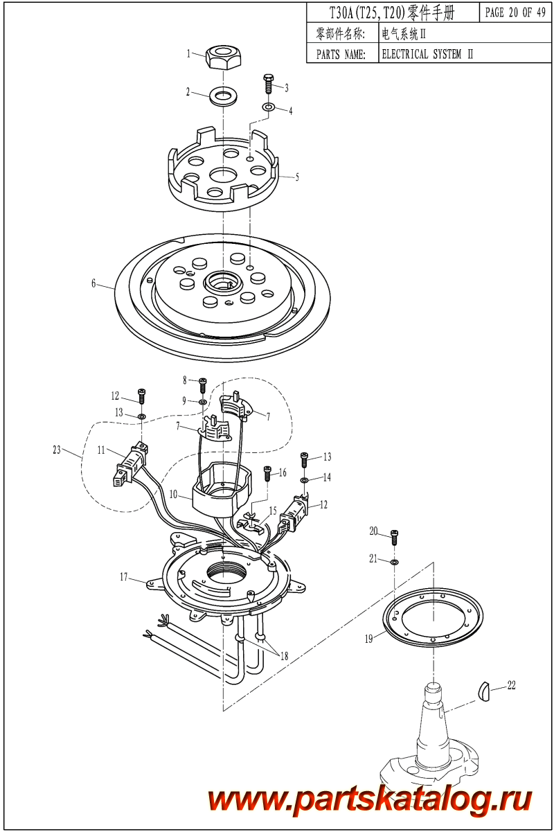 ,   , Parsun,  T25A ELECTRIC SYSTEM II