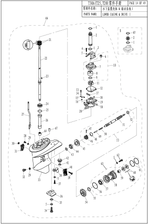 LOWER CASING & DRIVE 1 (   1)