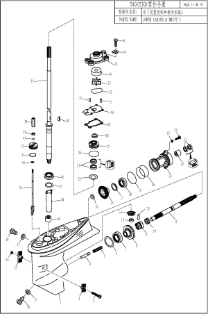 LOWER CASING & DRIVE 1 (   1)