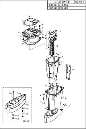 UPPER CASING ( )