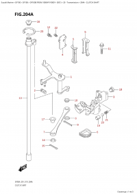 204A - Clutch Shaft (204A -  )