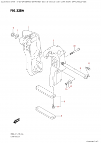 335A - Clamp Bracket  (Df70A,Df90A,Df100B) (335A -   (Df70A, Df90A, Df100B))