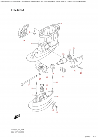 405A - Drive Shaft Housing (Df70A,Df90A,Df100B) (405A -    (Df70A, Df90A, Df100B))