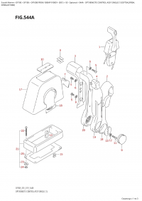 544A  -  Opt:remote  Control  Assy  Single  (1)  (Df70A,Df80A, (544A - ������������� ���������� � �����, ��������� (1) (Df70A, Df80A,)