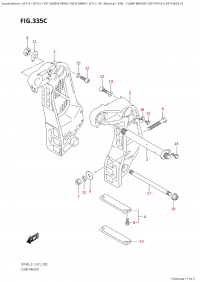 335C - Clamp Bracket (Df115At:e11,Df115Az:e11) (335C -   (Df115At: e11, Df115Az: e11))