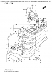 123A  -  Intake Manifold/throttle  Body  (Df150T  E01) (123A -   /   (Df150T E01))