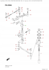 204A - Clutch  Shaft (Df150Ap,Df175Ap) (204A -   (Df150Ap, Df175Ap))