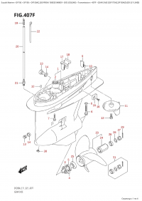 407F - Gear Case  ((Df175Az,Df150Az):(E01,E11,E40)) (407F -    ( (Df175Az, Df150Az) : (E01, E11, E40) ))