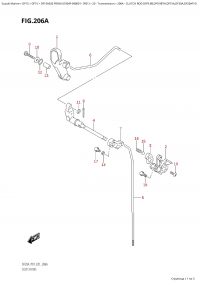 206A - Clutch  Rod  (Df9.9B,Df9.9Bth,Df15A,Df20A,Df20Ath) (206A -   (Df9.9B, Df9.9Bth, Df15A, Df20A, Df20Ath))