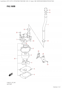 160B - Water Pump  (Df200At,Df175At,Df175Az) (160B -   (Df200At, Df175At, Df175Az))