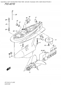 407G  -  Gear Case (Df175Z  E01) (407G -    (Df175Z E01))