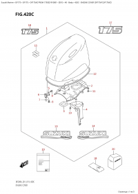 420C - Engine Cover (Df175At,Df175Az) (420C -   () (Df175At, Df175Az))