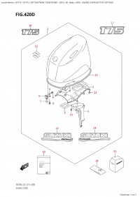 420D - Engine Cover (Df175At,Df175Az) (420D -   () (Df175At, Df175Az))