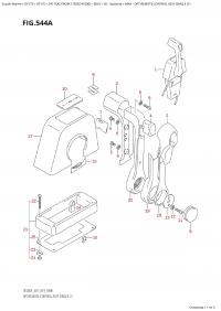 544A - Opt:remote Control Assy  Single  (1) (544A -    ,  (1))