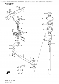 204A  - Clutch Shaft  (Df200At  E01) (204A -   (Df200At E01))