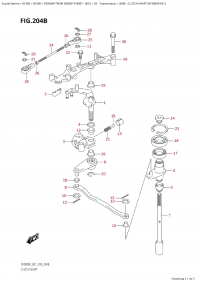 204B - Clutch Shaft (Df200Ap:e01) (204B -   (Df200Ap: e01))