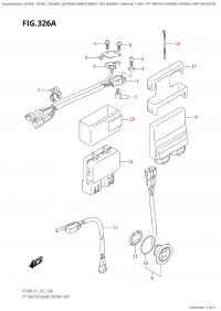 326A - Ptt Switch / Engine  Control Unit  (See  Note) (326A - ������������� ������������ / ���� ���������� ���������� (See Note))