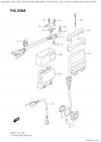 326A - Ptt Switch / Engine Control  Unit (See  Note) (326A - ������������� ������������ / ���� ���������� ���������� (See Note))