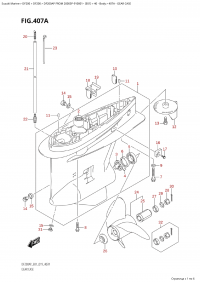 407A - Gear Case (407A -   )