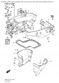 410N  -  Side  Cover  Transom(L)  (Df200T  E01) (410N -   Transom (L) (Df200T E01))