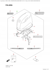 420A - Engine Cover (Df200Ap:020) (420A -   () (Df200Ap: 020))